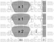 Комплект тормозных колодок METELLI 22-0324-4