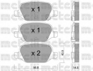 Комплект тормозных колодок METELLI 22-0324-5