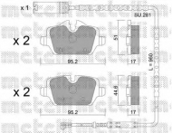 Комплект тормозных колодок METELLI 22-0641-1K