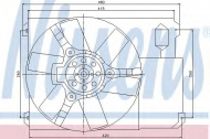 Вентилятор NISSENS 85021