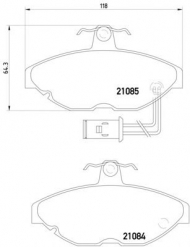 Комплект тормозных колодок PAGID T5019