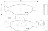 Комплект тормозных колодок PAGID T1029