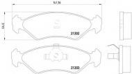 Комплект тормозных колодок PAGID T1022
