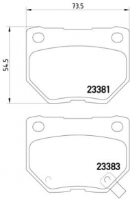 Комплект тормозных колодок PAGID T1298