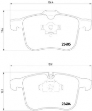 Комплект тормозных колодок PAGID T1247
