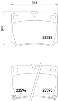 Комплект тормозных колодок PAGID T1254