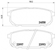 Комплект тормозных колодок PAGID T1401