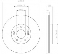 Тормозной диск PAGID 55536PRO