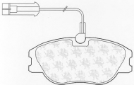 Комплект тормозных колодок QH Benelux BP969