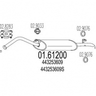 Амортизатор MTS 01.61200