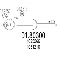 Амортизатор MTS 01.80300
