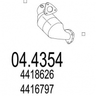 Катализатор MTS 04.4354