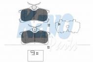 Комплект тормозных колодок KAVO PARTS KBP-9017