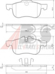 Комплект тормозных колодок A.B.S. 37151 OE