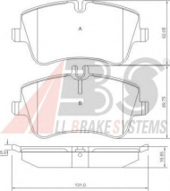 Комплект тормозных колодок A.B.S. 37165