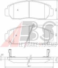 Комплект тормозных колодок A.B.S. 37312