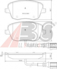 Комплект тормозных колодок A.B.S. 37338