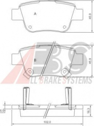 Комплект тормозных колодок A.B.S. 37401