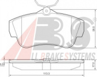 Комплект тормозных колодок A.B.S. 37590 OE
