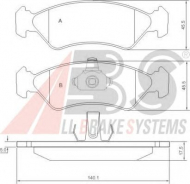 Комплект тормозных колодок A.B.S. P 24 044