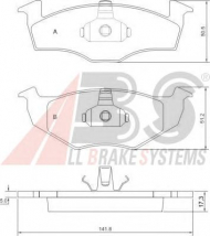 Комплект тормозных колодок A.B.S. P 85 025