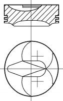 Поршень NÜRAL 87-287100-30