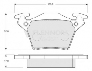 Комплект тормозных колодок FLENNOR FB210299