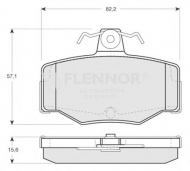 Комплект тормозных колодок FLENNOR FB210361