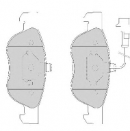 Комплект тормозных колодок NECTO FD6655A