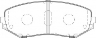 Комплект тормозных колодок NECTO FD7357A