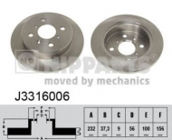 Тормозной диск NIPPARTS J3316006