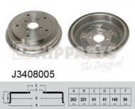 Тормозный барабан NIPPARTS J3408005