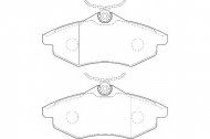 Комплект тормозных колодок DURON DBP341542