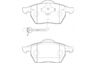 Комплект тормозных колодок DURON DBP241496