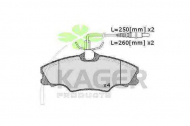 Комплект тормозных колодок KAGER 35-0033