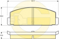 Комплект тормозных колодок GIRLING 6101849