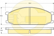 Комплект тормозных колодок GIRLING 6102049