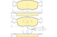 Комплект тормозных колодок GIRLING 6103012