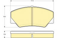 Комплект тормозных колодок GIRLING 6103493