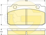 Комплект тормозных колодок GIRLING 6103532