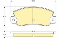 Комплект тормозных колодок GIRLING 6103603