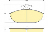 Комплект тормозных колодок GIRLING 6104821
