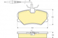 Комплект тормозных колодок GIRLING 6107931