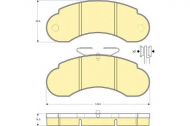 Комплект тормозных колодок GIRLING 6109503