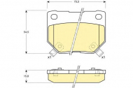 Комплект тормозных колодок GIRLING 6110079