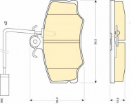 Комплект тормозных колодок GIRLING 6110451