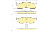 Комплект тормозных колодок GIRLING 6112363