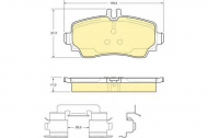 Комплект тормозных колодок GIRLING 6112931