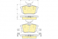 Комплект тормозных колодок GIRLING 6113141