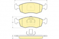 Комплект тормозных колодок GIRLING 6113832